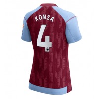 Aston Villa Ezri Konsa #4 Replica Home Shirt Ladies 2023-24 Short Sleeve